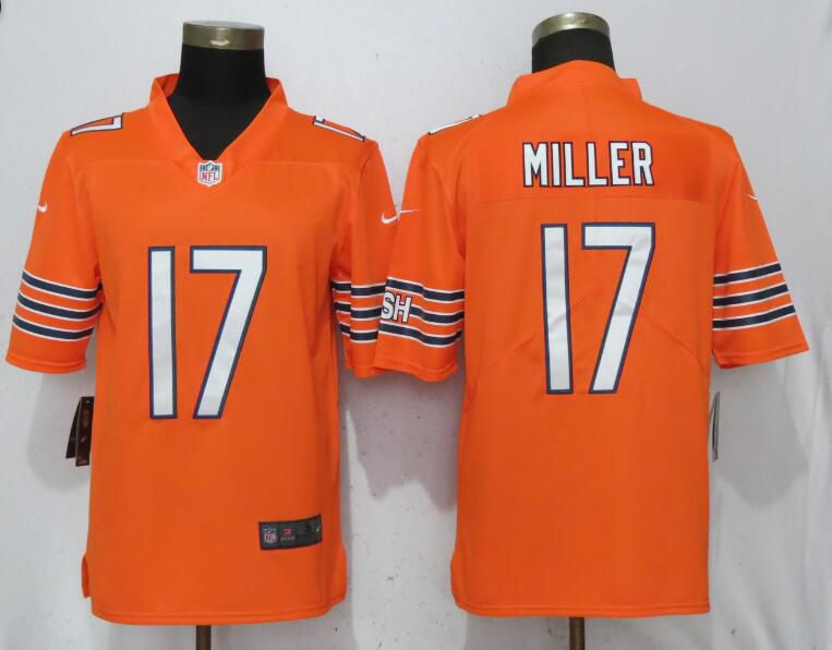Men Chicago Bears #17 Miller Orange Vapor Untouchable Player Nike Limited NFL Jerseys->atlanta falcons->NFL Jersey